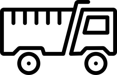 Teslimat. Web simgesi basit illüstrasyon