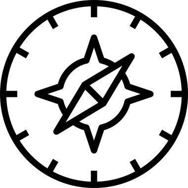 Pusula. Web simgesi basit tasarım 