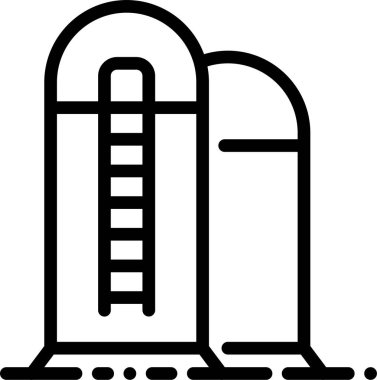 Bina. Web simgesi basit illüstrasyon