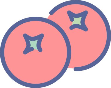 Böğürtlen işareti simgesi, vektör illüstrasyonu