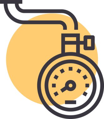 Kronometre Web simgesi basit tasarım