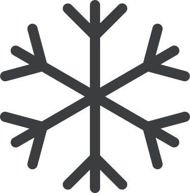 Kar tanesi. Web simgesi basit illüstrasyon