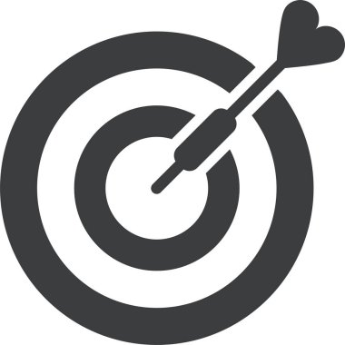 Hedef. Web simgesi basit illüstrasyon