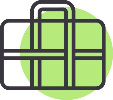 seyahat çantası. Basit resimleme