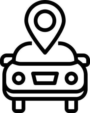 - Araba. Web simgesi basit illüstrasyon