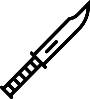Kılıç. Web simgesi basit illüstrasyon