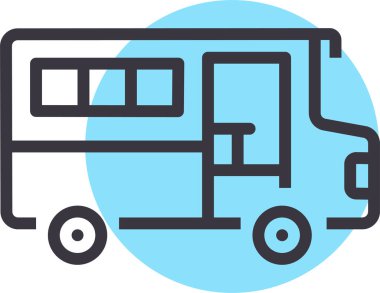 Ulaşım. Web simgesi basit illüstrasyon