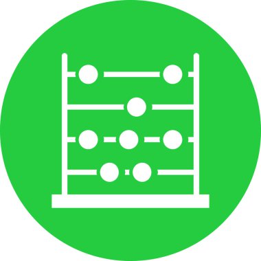 abacus ikon vektör illüstrasyonu