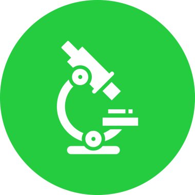 Mikroskop. Web simgesi basit illüstrasyon