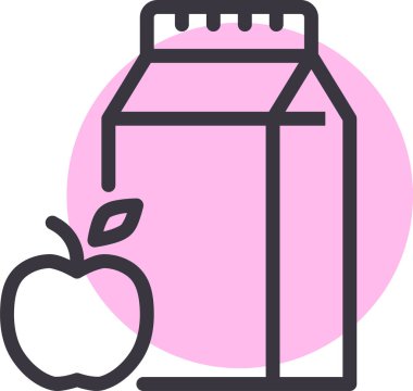 Meyve suyu. Web simgesi basit illüstrasyon