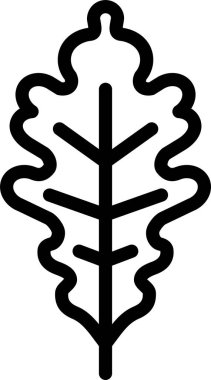 Yaprak. Web simgesi basit illüstrasyon