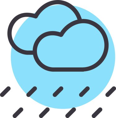 Bulut. Web simgesi basit tasarım