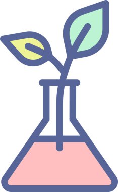 Bitki. Web simgesi basit illüstrasyon