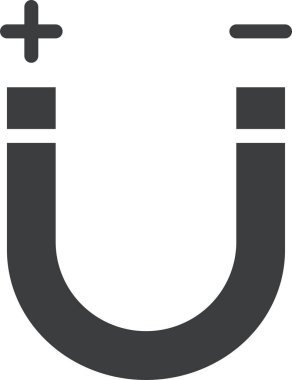 Mıknatıs Web simgesi basit illüstrasyon
