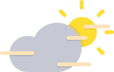 Bulut. Web simgesi basit illüstrasyon