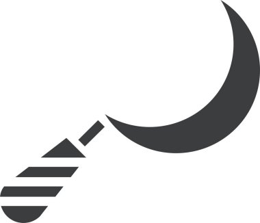 Orak. Web simgesi basit illüstrasyon