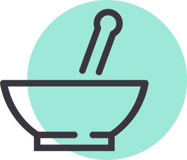 Havan topu. Web simgesi basit illüstrasyon