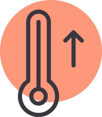 Termometre. Web simgesi basit tasarım