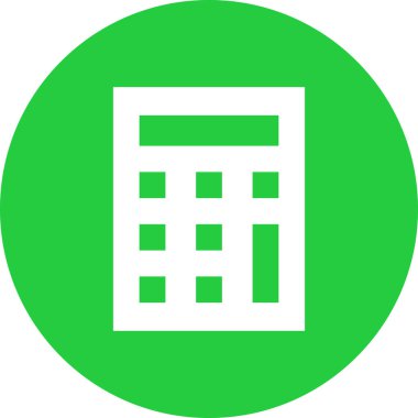 hesap makinesi simgesi vektör illüstrasyonu