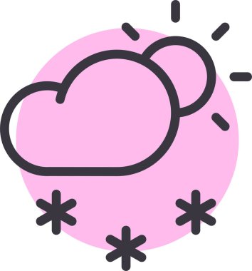 Bulut. Web simgesi basit illüstrasyon