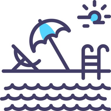 Kumsal. Web simgesi basit illüstrasyon