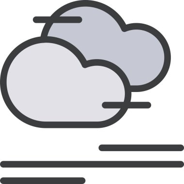 Bulut. Web simgesi basit illüstrasyon