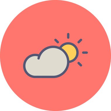 Hava bulutlu. Basit tasarım 