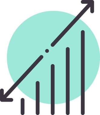 Grafik. Web simgesi vektör illüstrasyonu