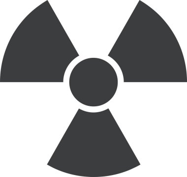 Radyasyon. Web simgesi basit illüstrasyon