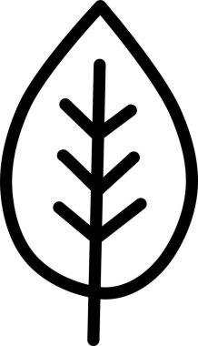 Yaprak ikonu vektör illüstrasyonu