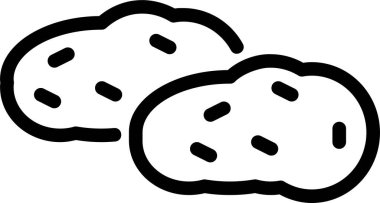 Tatlı patates. Web simgesi basit illüstrasyon