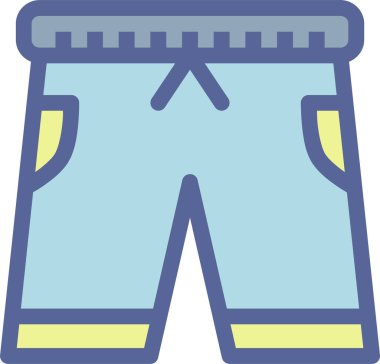 Şort. Web simgesi basit illüstrasyon