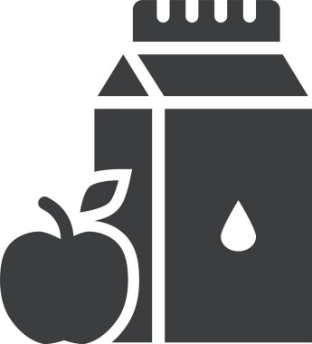 Süt. Web simgesi basit illüstrasyon