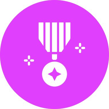 Madalya ikon vektör illüstrasyonu