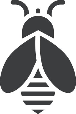 Arı. Web simgesi basit illüstrasyon