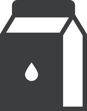 Süt. Web simgesi basit illüstrasyon