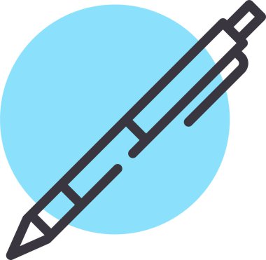 Kalem. Web simgesi basit tasarım