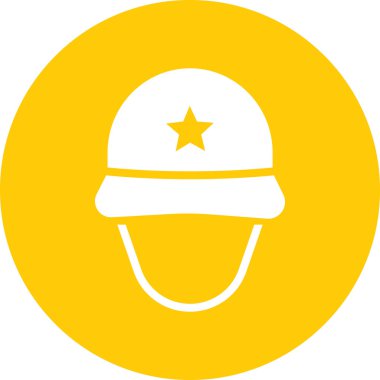 Kask simgesi vektör illüstrasyonu