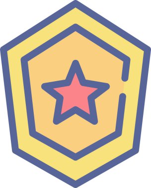 Yıldız. Web simgesi basit illüstrasyon