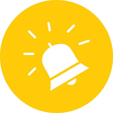 Alarm Ağı simgesi, basit vektör illüstrasyonu