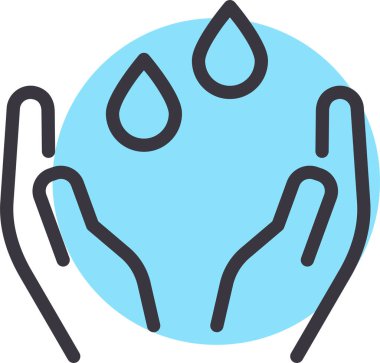 Su damlası. Basit tasarım