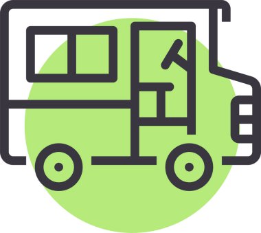 Teslimat. Web simgesi basit illüstrasyon