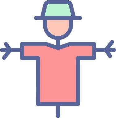 Korkuluğun vektör çizimi