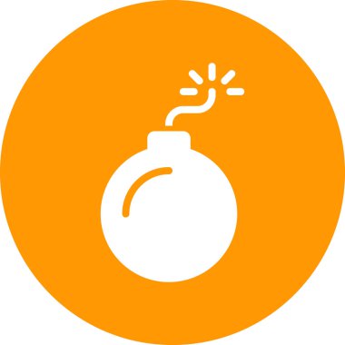 Bomba. Web simgesi basit illüstrasyon