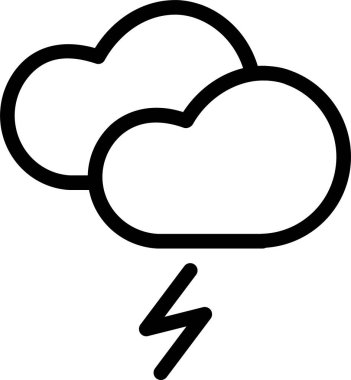 Bulut. Web simgesi basit illüstrasyon