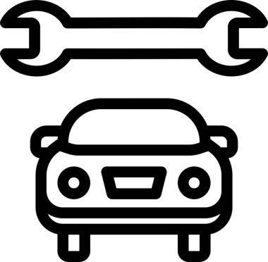 - Araba. Web simgesi basit tasarım