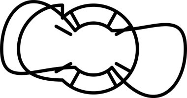 Şamandıra. Web simgesi basit illüstrasyon