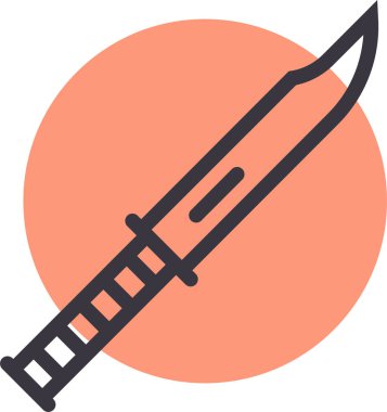 Bıçak. Web simgesi basit illüstrasyon