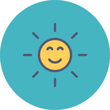 Güneş Simgesi Vektör illüstrasyonu