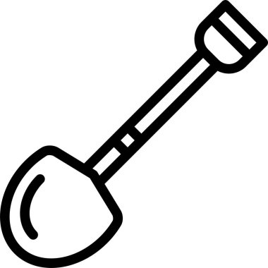 Kürek. Web simgesi basit tasarım